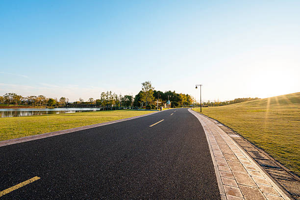 road in city park