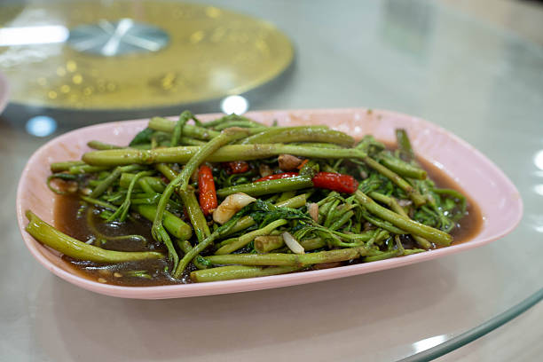 Stir-Fried Water Spinach – Thai Style