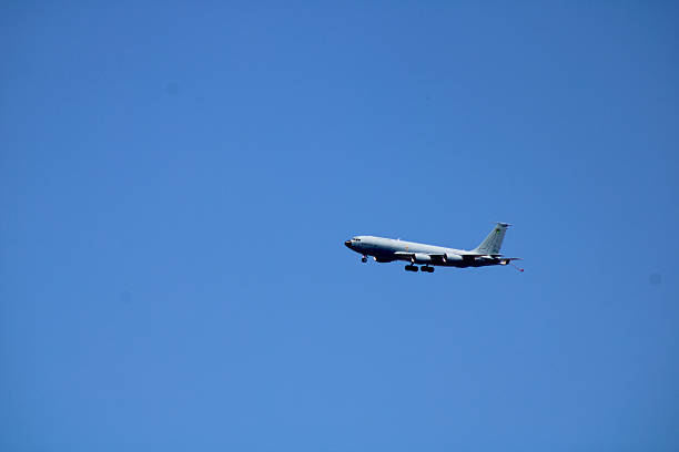 Israeli cargo support fighter planes across the blue sky.