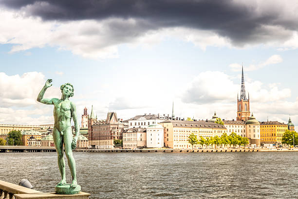 Stockholm, Sweden- September 20,2024:Town houses in Stortorget square, historic centre, Gamla stan,Stockholm,Sweden, Scandinavia, Europe