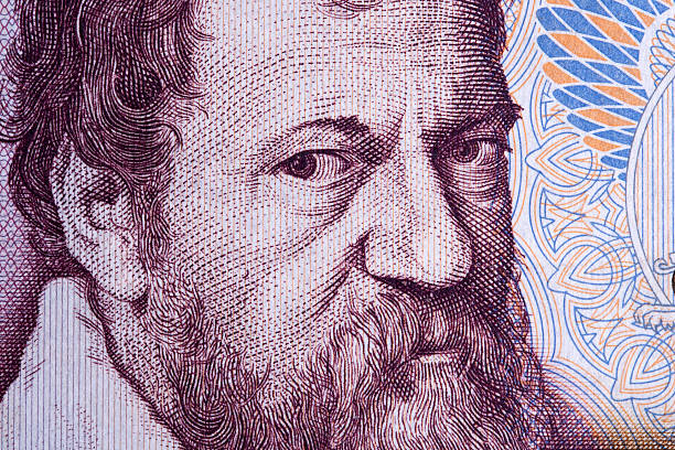 Lambert Lombard a closeup portrait from Belgian money - Franc