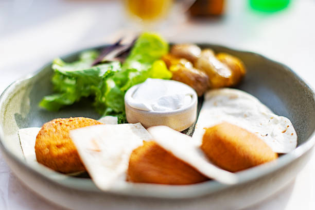Falafel in street cafe