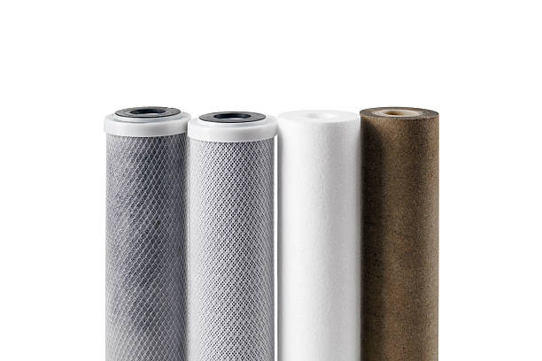 istock Several new and used dirty water filter cartridges. 2257761738