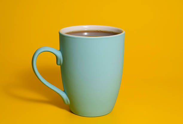 Hot coffee cup steaming