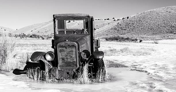 Abandoned truck in the ghost town of Bannack, MT