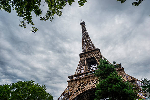 The Eiffel Tower is seen in Paris, France, one of the most iconic landmarks in Europe.