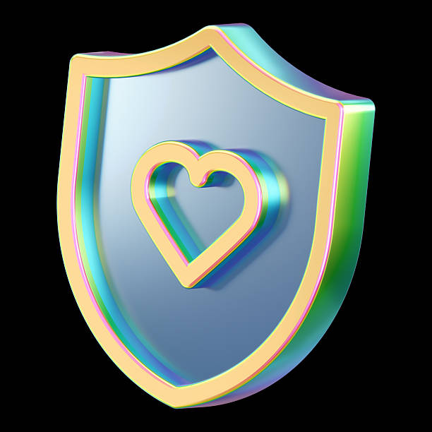 A flat array of extruded black and red casino card heart, diamond, spade, and club symbols - 3D render