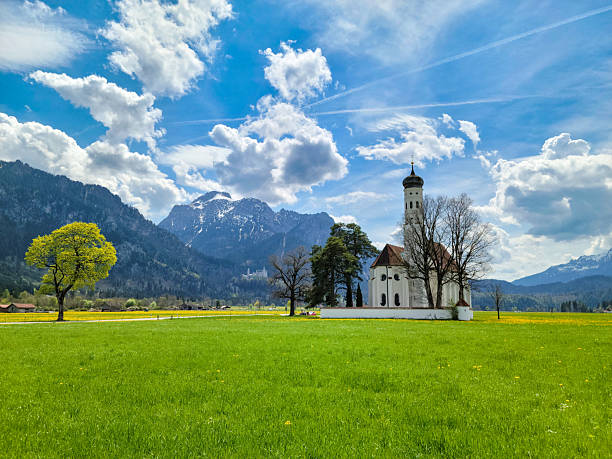 Old Church in the Bavarian Countryside in Summer - Fussen, Germany