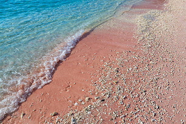 The Pink Beach in Padar Island, Komodo National Park, Indonesia