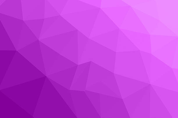 A vivid purple geometric backdrop featuring polygon facets and a gradient hue, suitable for creative design
