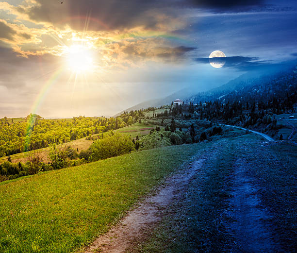 istock dirt road winding through green rolling hills 2258000487