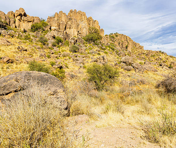 istock Volcanic Cliffs of The Davis Mountains, Fort Davis National Historic Site, Texas 2258005500