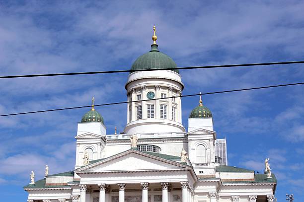 Front View of Helsinki Cathedral Facade
