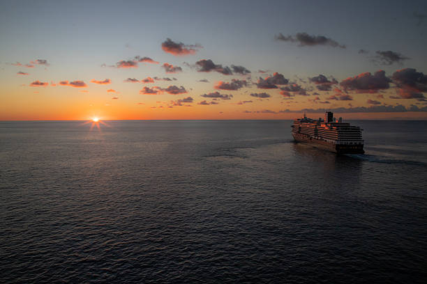 A cruise ship sails by the island of Cozumel, Mexico in March 2024.
