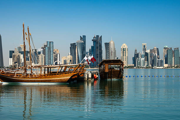 The Modern City Skyline in the Background