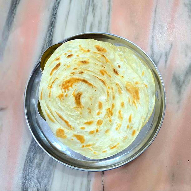South Indian dish kerala parotta or Paratha