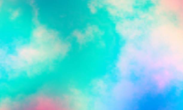 Retro color tone of Clouds with blue sky in sunny day.