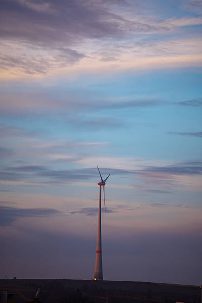 windmill, blue sky and river, Holland