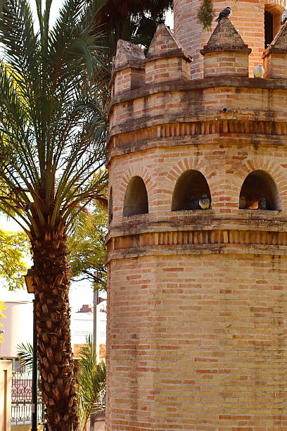 The dovecote of Villa Carmen, a 20th-century construction inspired by the Torre del Oro in Seville, is hidden in a garden in Murcia