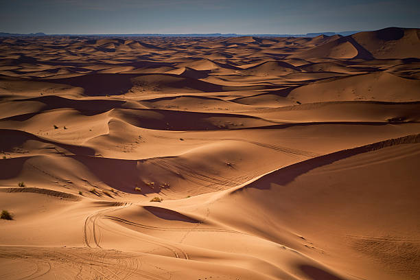 Desert in Morocco with dune formations
