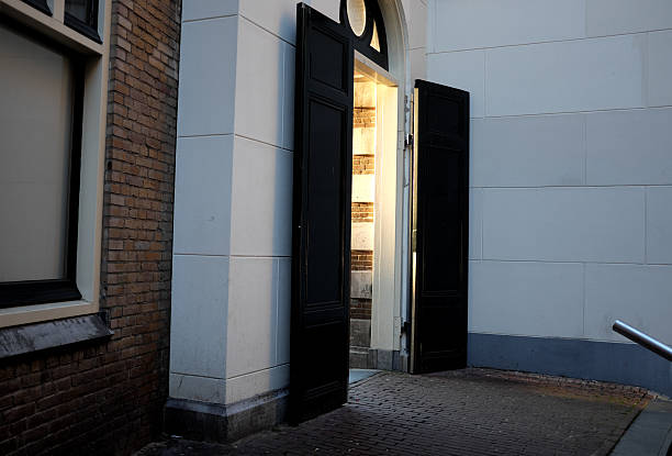 Open Old Door. Krakow. Poland