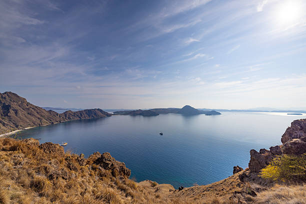 emerald sea bay at the summer sunny day