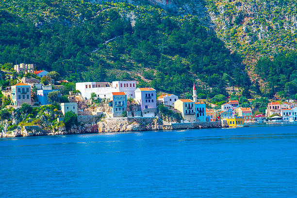 A view of Kastellorizo Island. Katellorizo is popular tourist destination in Greece.