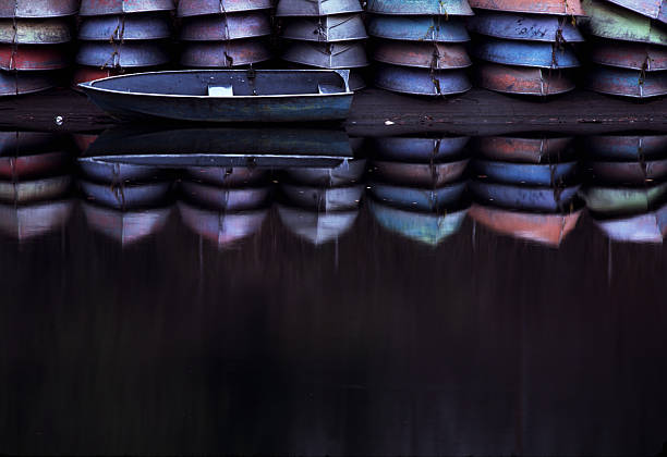 New York City, United States - September 13, 2007 - Central Park rowboats