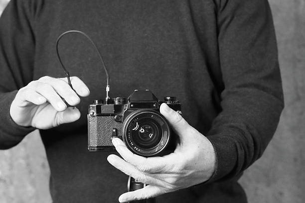 Photography cameras. The return of vintage and analog. Young people are interested in non-digital things. Analog or emulsion film photography.