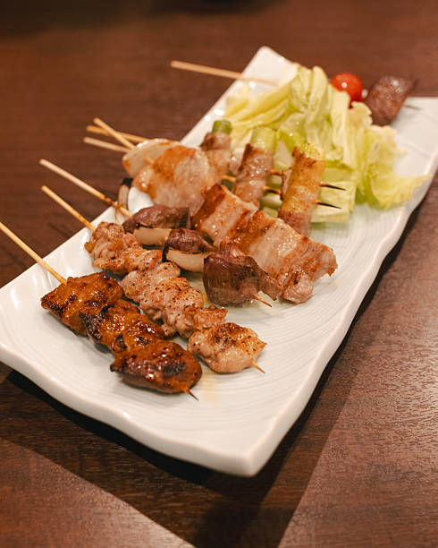 Japanese roasted meat skewers