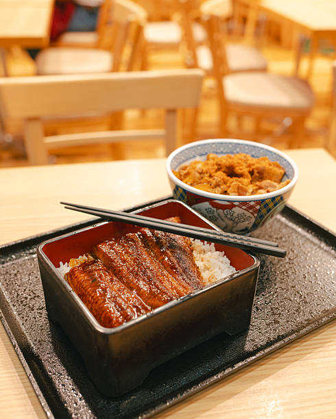 Eel over rice in Japan