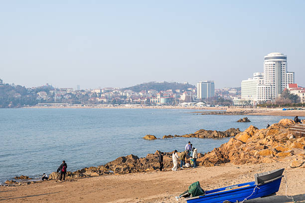 Seaside Scenery along Qingdao Coast in China