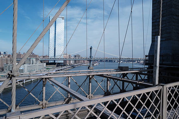 Connecting Manhattan and Brooklyn crosses the East River- New York, United States