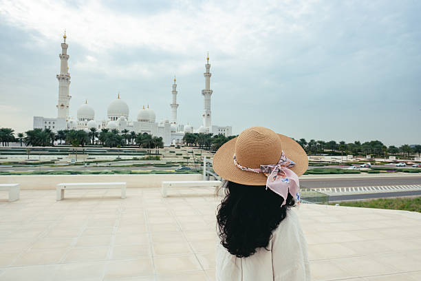Famous Sheikh Zayed mosque in Abu Dhabi, United Arab Emirates