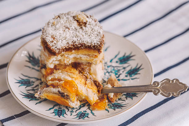 Homemade coconut cake