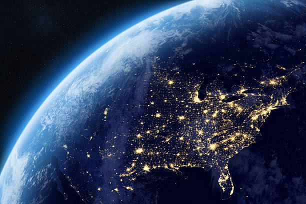istock Nightly Earth planet. North America. 2258277754