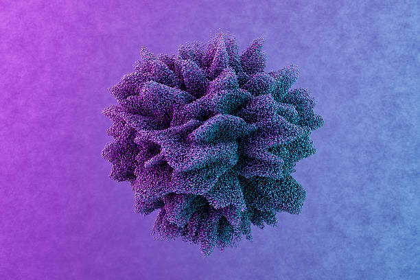 A vibrant and energetic 3D abstract visualization of a massive particle explosion, forming a spherical or organic shape. The composition features millions of tiny purple and blue dust particles bursting outward, creating a sense of dynamic movement and power. Set against a soft pink and blue gradient background, this visual represents creative energy, scientific microscopic structures, floral pollen, or digital big data dispersion. It is an ideal representation for innovation, artistic design, biological research, or modern tech branding.