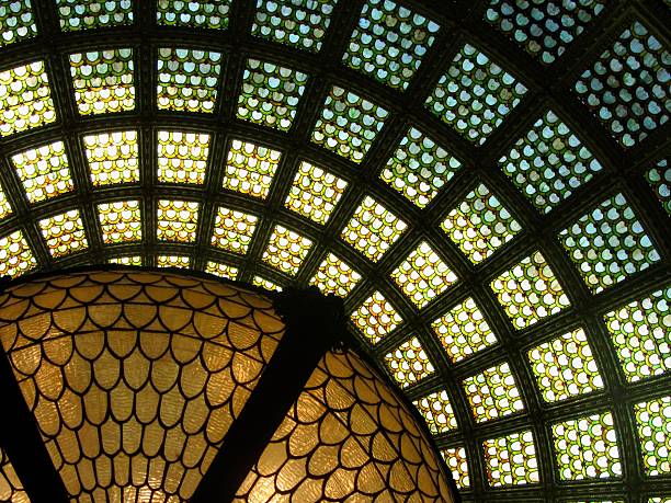 Intricate Tiffany Stained Glass Dome