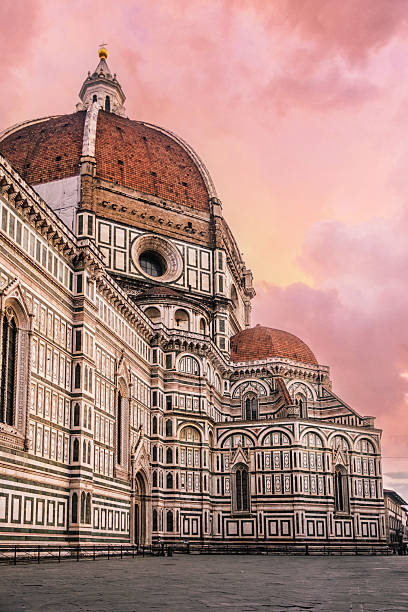 Duomo Cathedral in sunset in Florence
