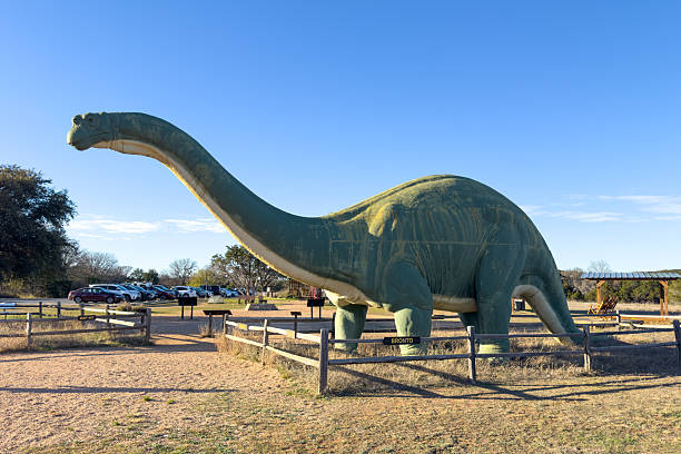 huge stylized dinosaur, blue 3d illustration isolated on white background