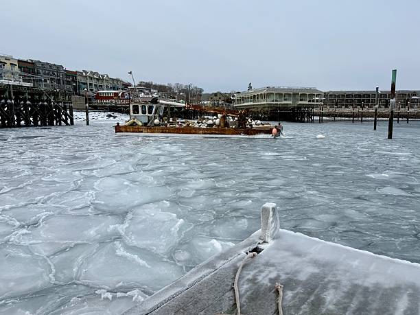 Boat in Frozen Water