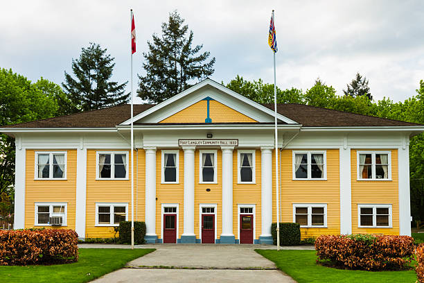 The historic Community Hall in Fort Langley, British Columbia, Canada.