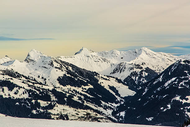 Beautiful morning landscape of the mountains