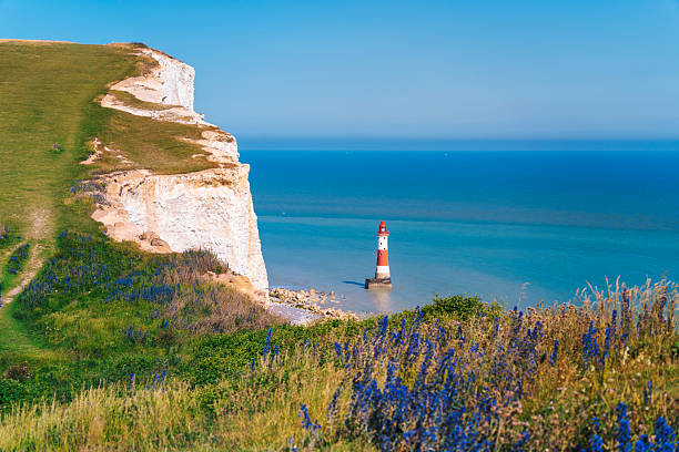 Beachy Head Lighthouse, Winter Scene, Eastbourne, East Sussex, England