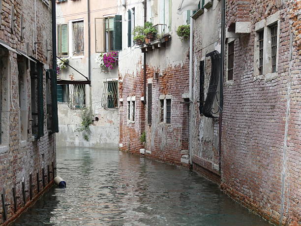 narrow waterway in Venice