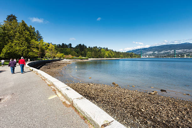 Siwash Rock at Stanley Park in Vancouver, Canada