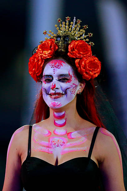 Dusseldorf, Germany, May 13, 2023 - A young lady dressed as a mermaid at Japan Day in Dusseldorf - where thousands of cos-players gather on the lower banks of the Rhine for a street festival