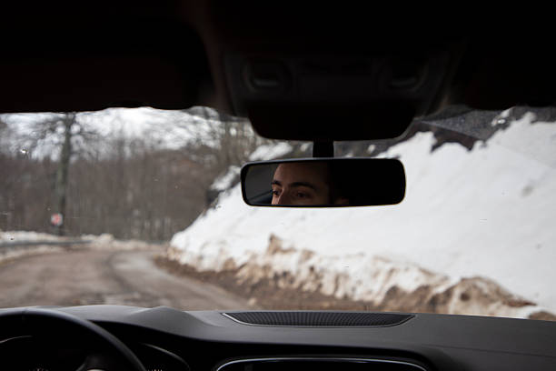 car and snow landscape