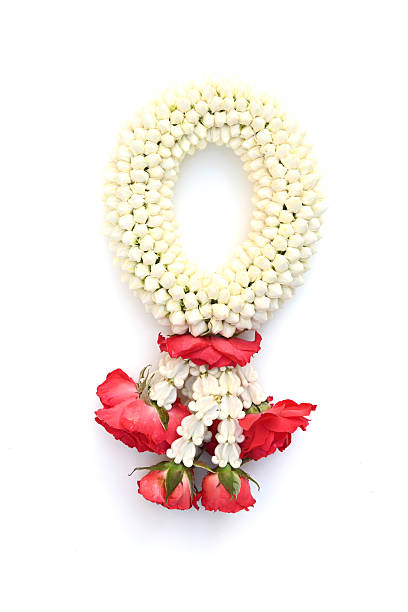 Traditional Thai  Garland flower isolated on white