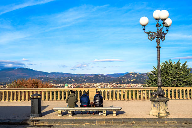 Observation desk near Michelangelo Square in Florence